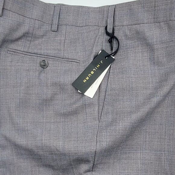 J Hilburn Men's 38x31 Reda 1865 Italian Wool Super 130's Dress Pant Gray NEW! - Picture 1 of 14